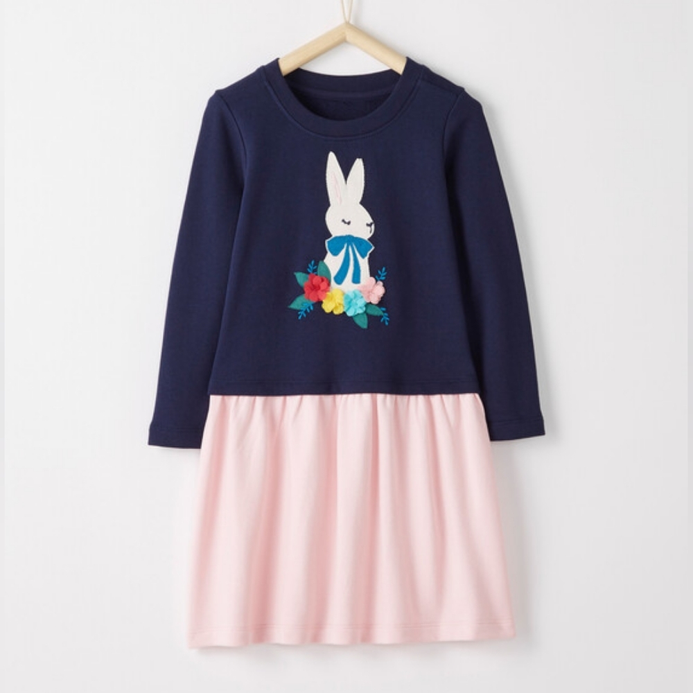 Hanna Andersson Make It Magic Dress In French Terry Girl's size 8/ 130cm